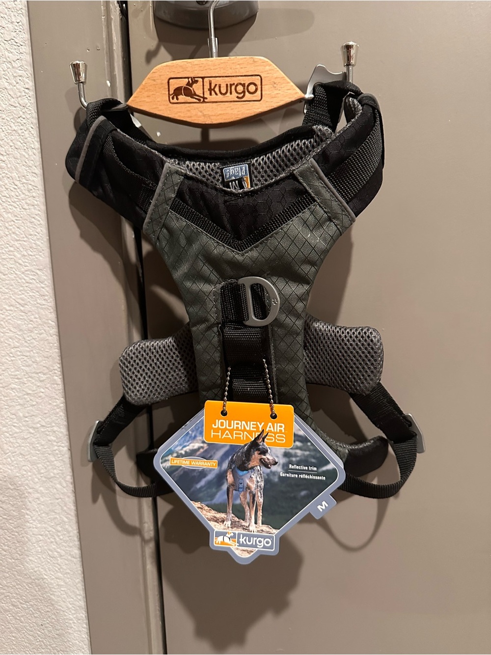 Kurgo Journey Air Dog Harness - Size M - Gray & Black